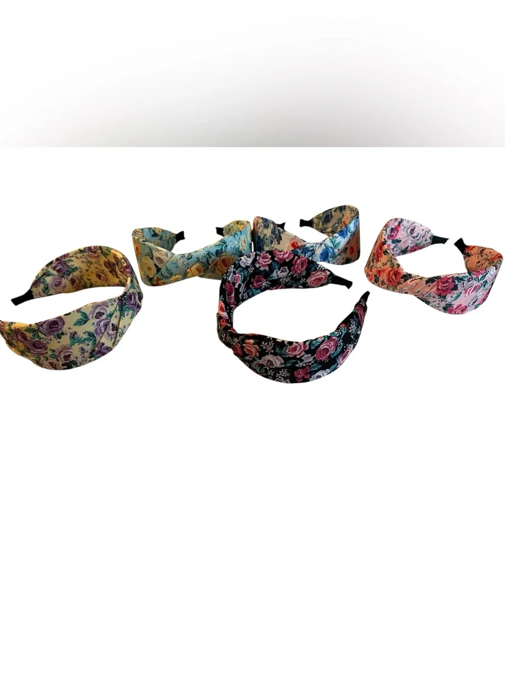 NWT Floral Knotted Headband Bundle Set of 5 Cottagecore Boho Hair Accessories